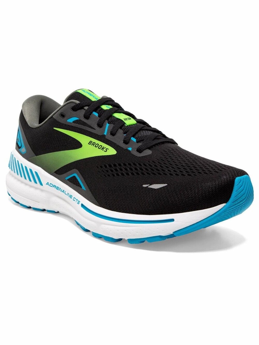 BROOKS Men's Adrenaline GTS 23 Tennis Shoes Blue, Green, Black Size 9.5